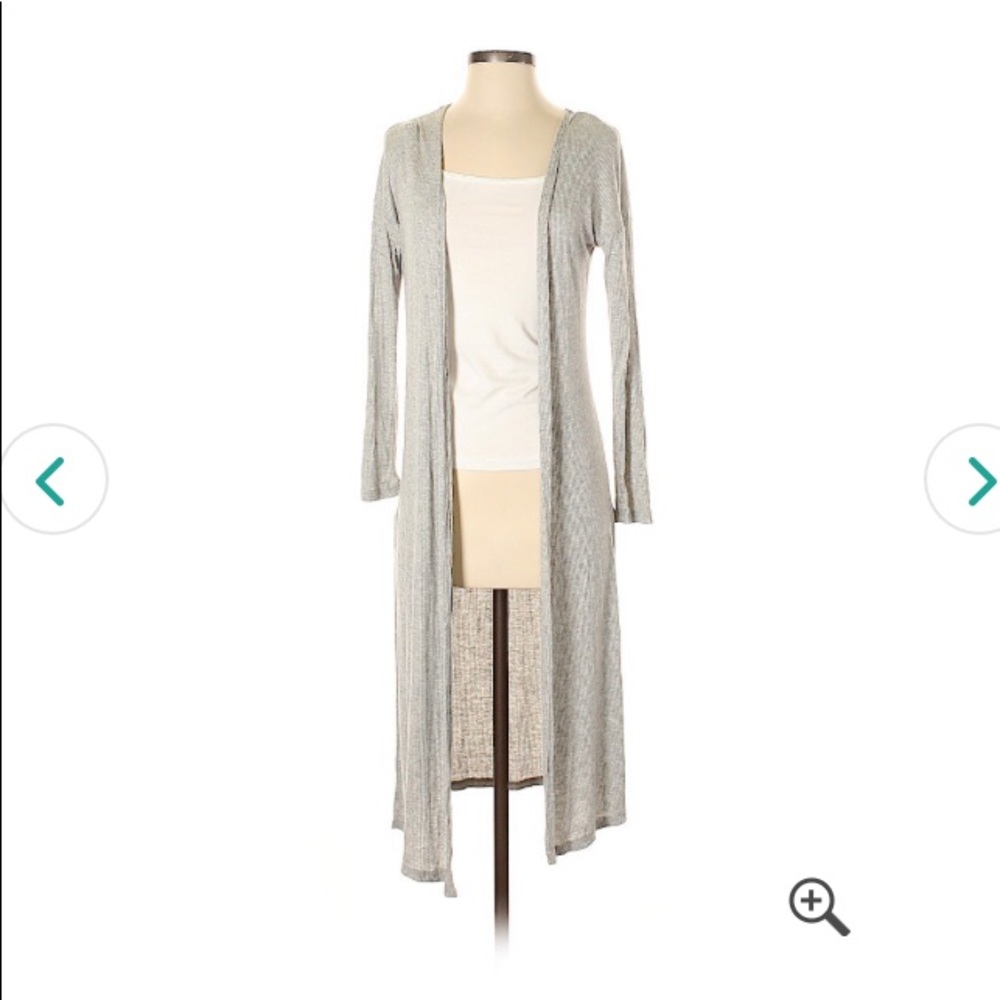 See You Monday long gray cardigan